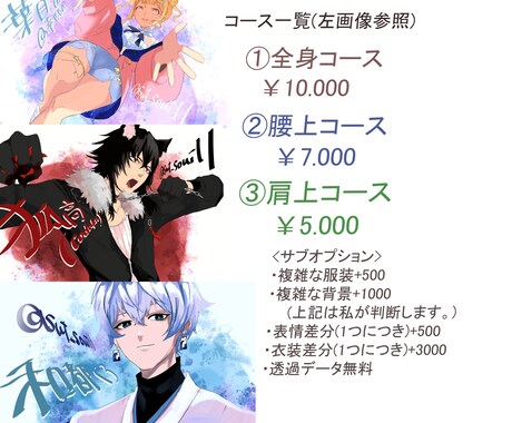 サムネサイズのVTuberむけイラスト作成します 依頼初心者はぜひそわたにご依頼を！ イメージ2