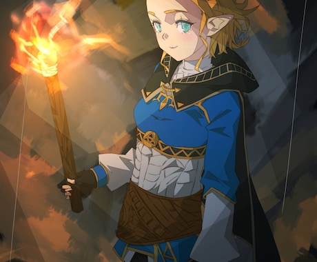 絵を描きます 私の絵柄でキャラクター描きます イメージ1