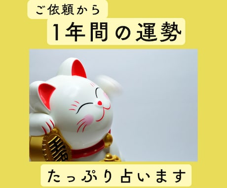 あなたの1年間の運勢タロットで詳しく占います カードの写真付きで鑑定！気をつけるべき事もお伝えします♪ イメージ1