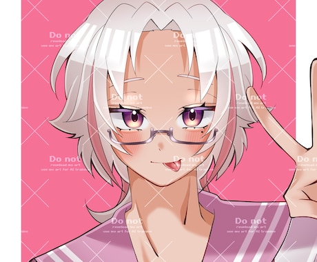 コスパ最強!バストアップイラスト描きます アイコンに使えるバストアップイラストを描きます! イメージ1