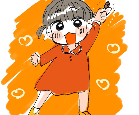 お写真からお子さんの似顔絵描きます SNSのアイコンや年賀状などに イメージ2