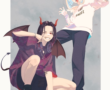 かっこよくてかわいいイラストお描きします アイコンやサムネにいかがでしょうか イメージ2