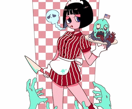 カートゥーン風のポップで可愛いイラスト制作します 基本料金で全身までOK！個性的なイラストならお任せください イメージ2