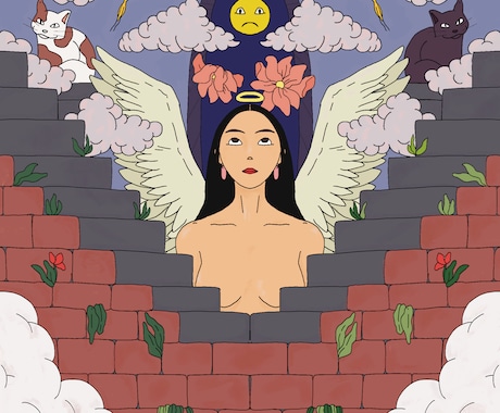 個性的でハッと目につく、そんなイラストを制作します お安く！デザイン性のある！ポップなイラストをご提供致します イメージ1