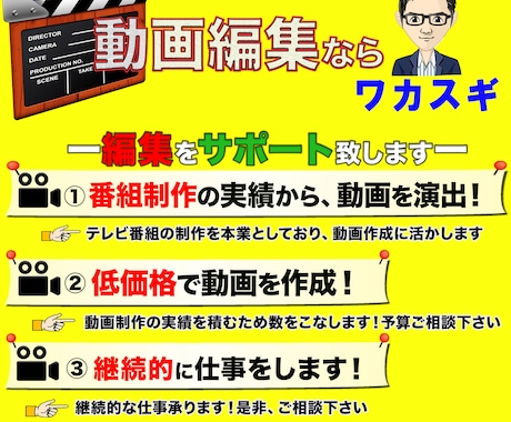 l▼総実績 ５０件以上▼l　映像のプロが編集します サムネも作成致します！追加料金はありません。 イメージ1