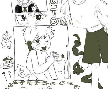 かわいい×不思議な絵を描きます 描くのが早いです！アプリはProcreateです！♫ イメージ1