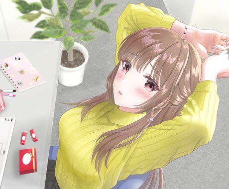 ご要望に合わせてイラスト作成いたします 立ち絵（IRIAM実績あり）、一枚絵など柔軟に対応いたします イメージ2