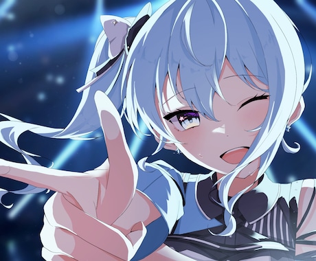 残り2枠！アニメ塗り女の子イラストを制作いたします 表情豊かな女の子イラストはお任せ下さい！ イメージ1