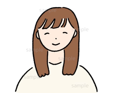 ゆるっとやさしいシンプルな似顔絵アイコン描きます 書籍等で実績のある現役イラストレーターが制作します イメージ1