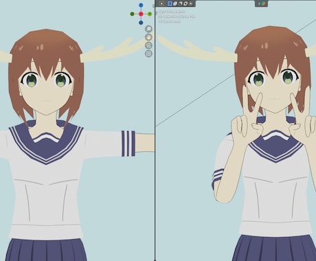 3Dアニメのキャラクターを作るます ブレンダーで3Dキャラクター作成 イメージ2