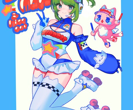 可愛いキャラクターイラストお描きします アイコン、ヘッダーイラストなど様々な用途に対応します！ イメージ2