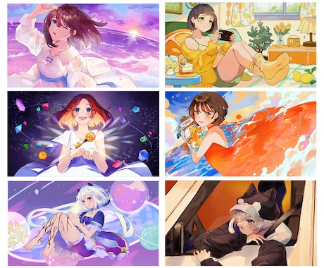 商用◎優しく温かな世界観が好きな貴方へお描きします 配信/Vtuber/MV/歌ってみた/立ち絵/アイコンなど イメージ2
