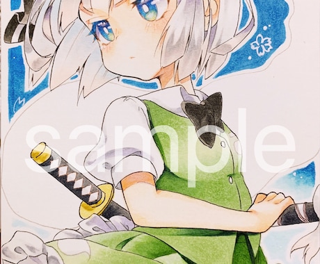 コピックで描いたイラストをお手元にお届けします アナログならではのぬくもりのあるイラストをお届けします♡ イメージ2