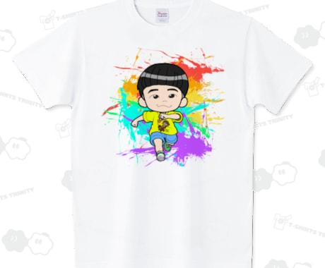 お子様のデフォルメキャラでTシャツデザインします 世界に1枚だけのTシャツはいかがですか？ イメージ1