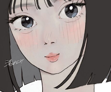 期間限定☆2500円でアイコン描きます 目を惹くお洒落で透明感のある女の子イラスト イメージ2