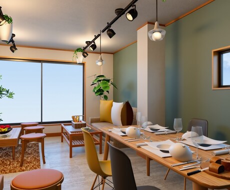 建物の内観パース作成します 間取りのイメージが分からない…３Dパースですっきりしましょう イメージ2