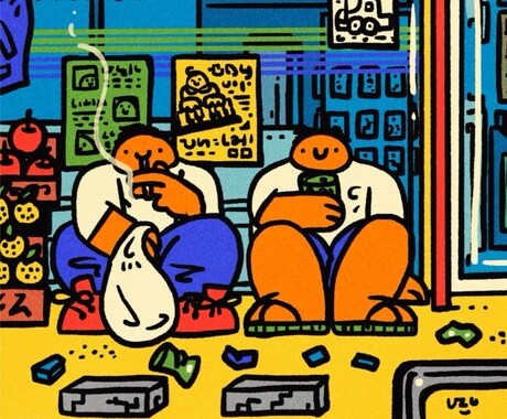 ユーモラスでキュートな人物・動物イラスト描きます 商用OK！挿絵やグッズなどを個性的に彩りたい方へ イメージ2