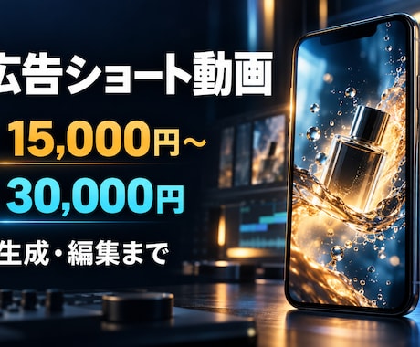 15〜30秒のAI広告ショート動画を製作します イメージ1