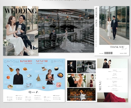 綺麗めスタイリッシュなプロフィールブックが作れます 人気のコンテンツを使いたい！おしゃれ好きな花嫁様に❂ イメージ2