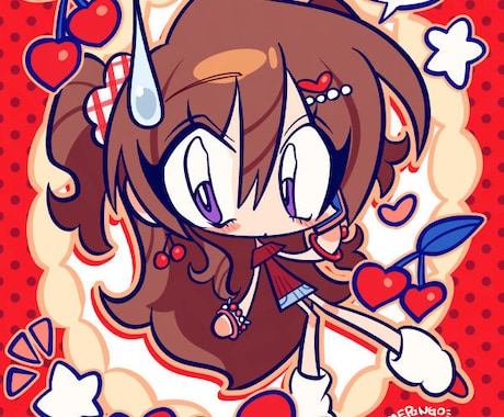 平成カワイイ！デフォルメイラストお描きします ポップで懐かしい雰囲気のイラストをお届け！商用利用OKです♪ イメージ1