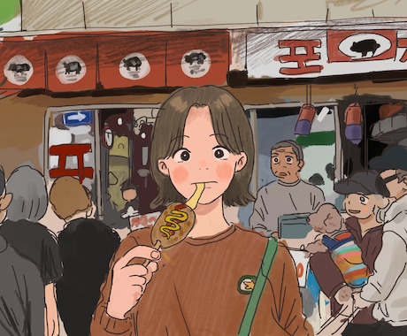 歌ってみた、一枚絵など描きます あたたかなイラストで一枚絵を作成します。 イメージ1