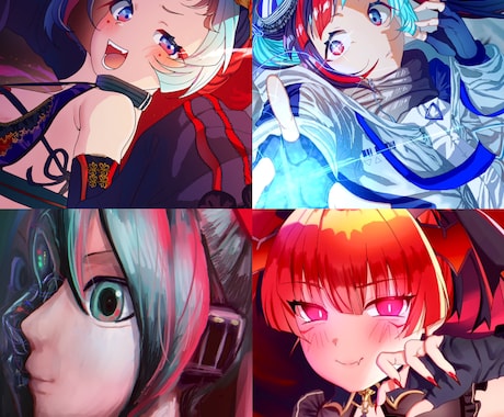 SNSで目を引くアイコン等描きます かわいいからかっこいいまで！幅広いテイスト受け付けております イメージ2