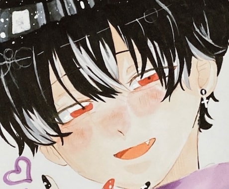 中高生さんにも対応できます アイコンオーダー　依頼主様と相談をしながらコツコツと描きます イメージ1