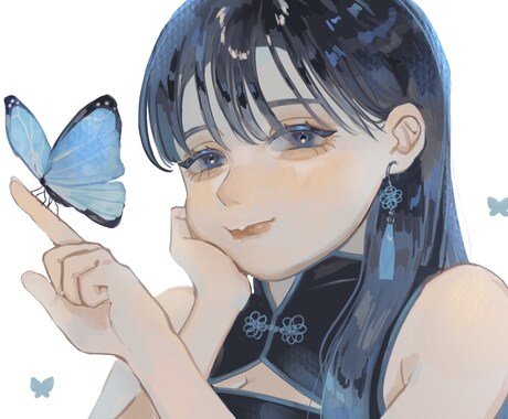 透明感のあるキュートなアイコン描きます アイコン、プレゼントに！人数追加可能！ イメージ1