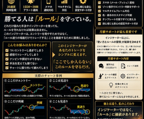 購入者限定　FXインジケータ専用でサポートします 購入後も、勝てるようになるまで徹底サポート。 イメージ1