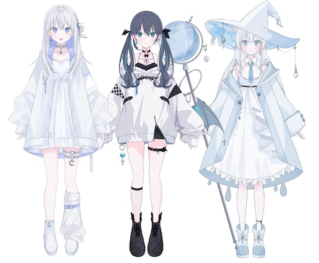 Live2d用パーツ分けイラスト描きます パーツ分け込のV用キャラクターデザインを制作します！ イメージ2