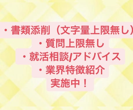 採用セミナー登壇者がES書類添削&アドバイスします 初回出品のため最安価で実施中！48時間以内に初回納品！ イメージ2