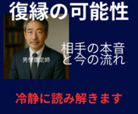 復縁・複雑恋愛｜相手の本音を冷静に読みます 相手の本音と動くべき時期を整理します イメージ1