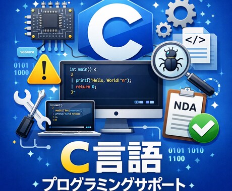 C言語のコンパイルエラー／警告を一緒に解決します 理由から説明して対処いたします。 イメージ1