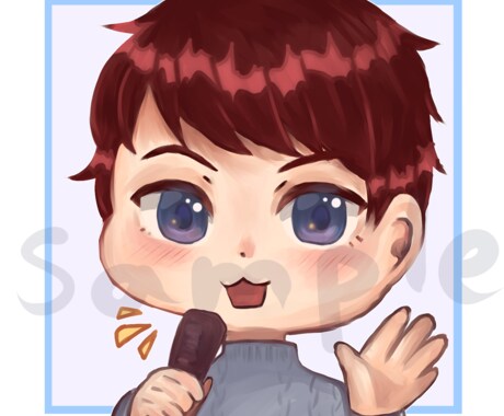 優しく暖かいアイコン(ペアも可)のイラスト描きます 可愛い系アイコンであなたのイメージを優しく暖かい雰囲気に！ イメージ2