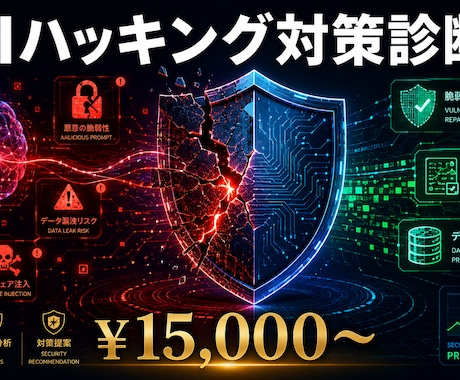 AIの情報漏洩・不正操作リスクを診断します プロンプトインジェクション・ジェイルブレイク対策 イメージ1