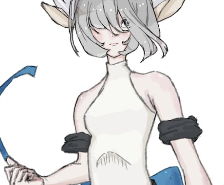 キャラクターの立ち絵を描きます ゲームやSNSの立ち絵に使えます イメージ2