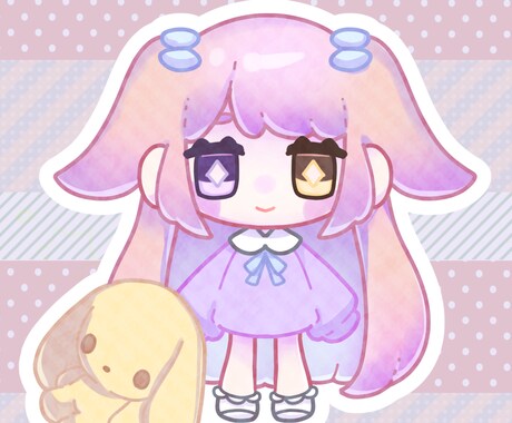かわいいイラスト作成致します アイコン、サムネ、立ち絵をイメージに合わせたイラスト イメージ2