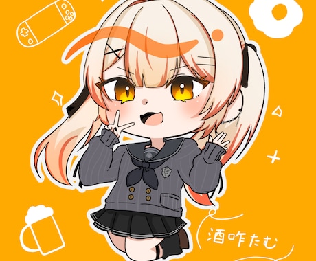 ミニキャラ SDイラストのイラストを描きます あなたのキャラクターを可愛く描きます！！ イメージ2