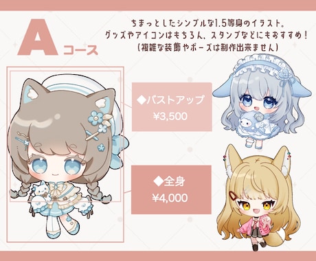 ふわふわ癒される可愛いミニキャラ制作します SNSアイコン、動画や配信用、グッズなど様々な用途に❁ イメージ2