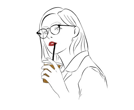 アイコンに使えるおしゃれなイラストを描きます お写真を元に名刺やアイコンに使えるイラストを描きます。 イメージ2