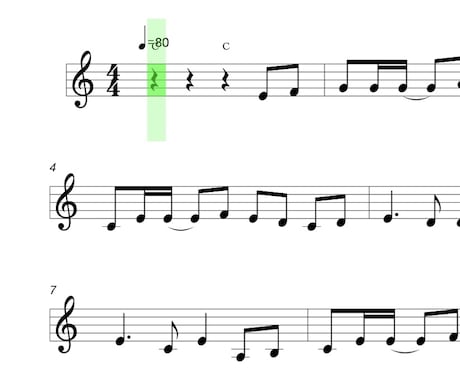 ハ長調(白鍵盤)のみで弾ける楽譜に書きかえます 簡単に、楽器を演奏してみませんか❓ イメージ2