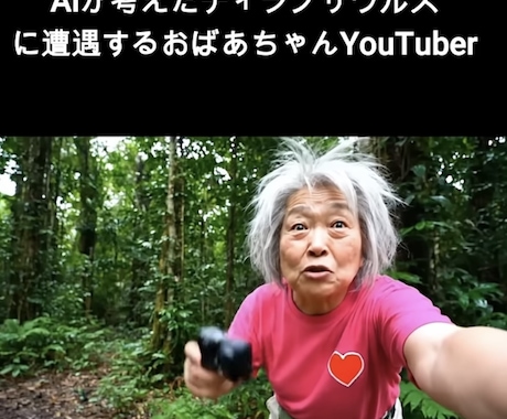今話題のお婆ちゃんYouTuberなどを生成します 今年から一気にバズったAI動画生成します！ イメージ1