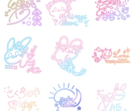 アイドル サイン入り カラフルデザイン アイドルマスター シンデレラガールズ 公式ステンドグラス風