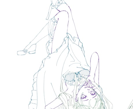 気軽に！ラフイラスト描きます ラフで構図や雰囲気の確認できます！ イメージ1