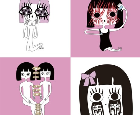 女の子のイラスト描きます ピンク色の絵ならまかせてください！ イメージ2