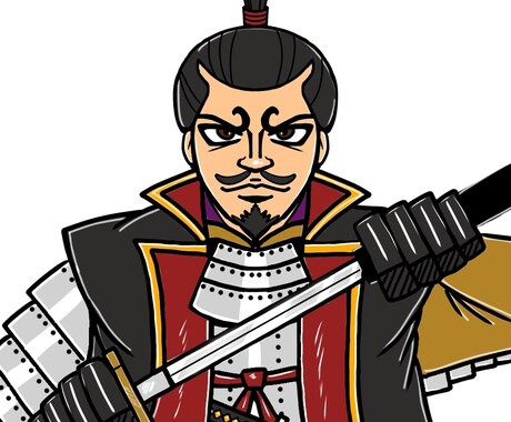 可愛い戦国武将のイラストを提供します 歴史好きの人に向けたイラストです。 イメージ2
