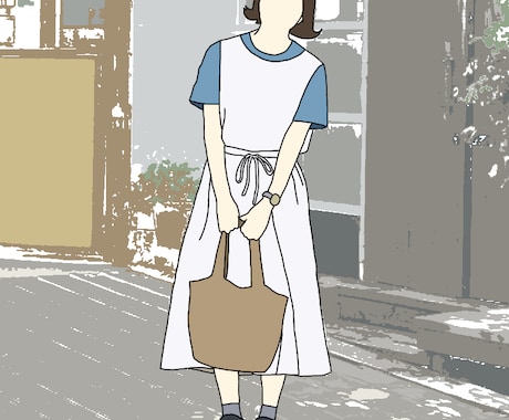 写真からイラスト化します SNSアイコンや挿絵などに是非！ イメージ1
