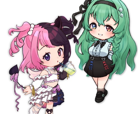 商用利用料込み！もっちりかわいいデフォルメ描きます 配信やグッズ化などにも最適な等身でもっちりかわいいタッチ！ イメージ2