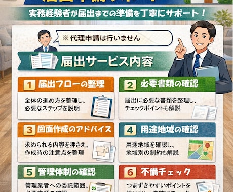 住宅宿泊事業届出準備サポートします 実務経験者が不備を防ぐ事前支援 イメージ2