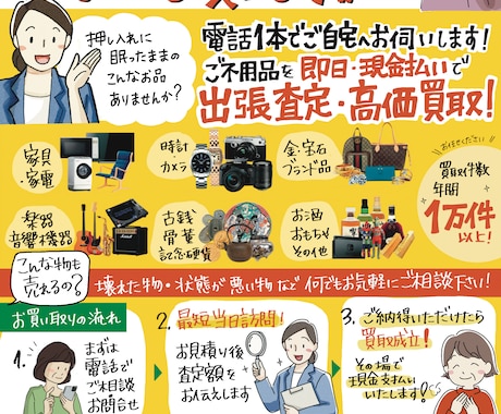 味のある手書きチラシ　作成します 読みたくなる！見やすいチラシで集客UPのお手伝いをします！ イメージ2